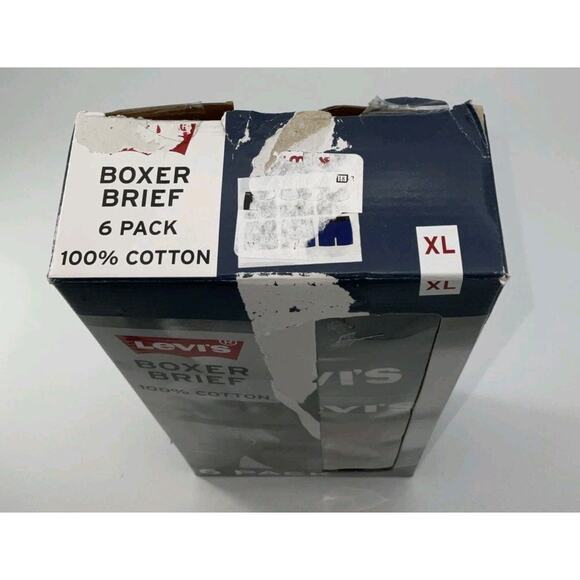 Levi's Boxer Briefs Men's Size XL 6 Pack Underwear Premium Cotton Multicolored - Picture 5 of 6